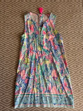 Lilly Pulitzer Multicolor Tropical Print Sleeveless Shift Dress